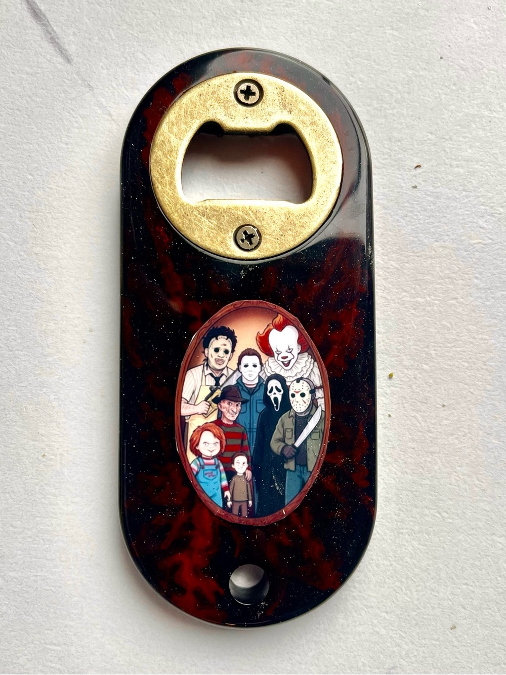 Horror Movie Characters Bottle Opener Chucky Freddy Jason Pennywise Scream